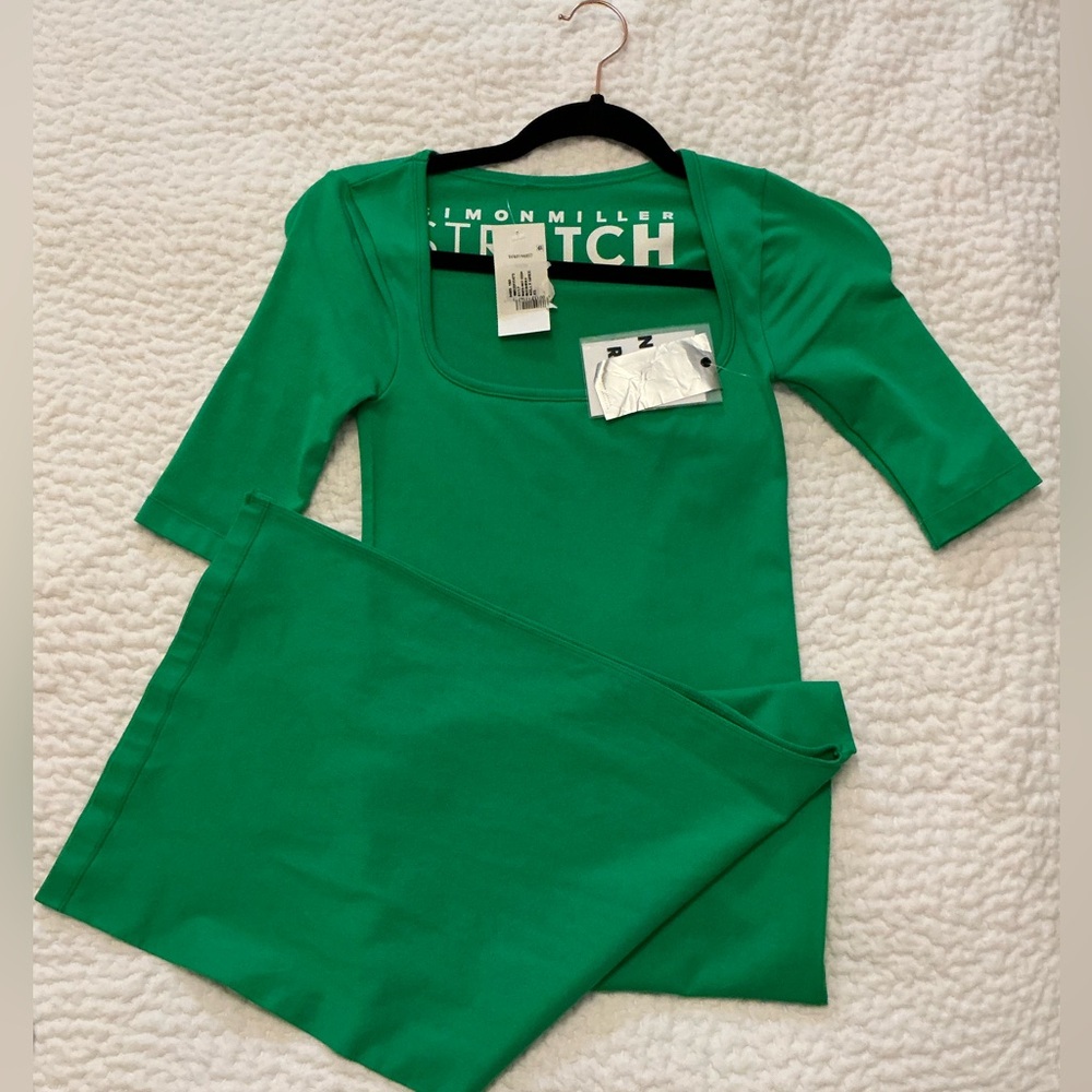 Simon Miller STRECH Mies Dress Jungle Green- XS